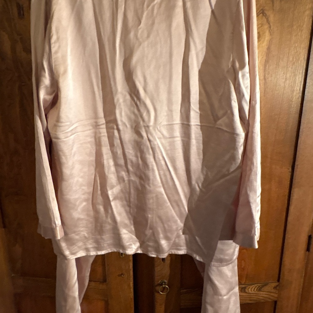 Dusty rose silk pyjamas